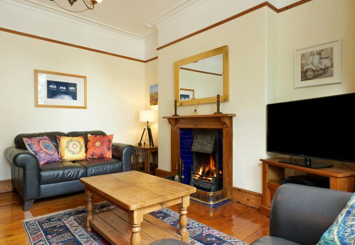 Church View in Buxton, three-bedrooms over three floors, roadside parking, open fire, pet-friendly.