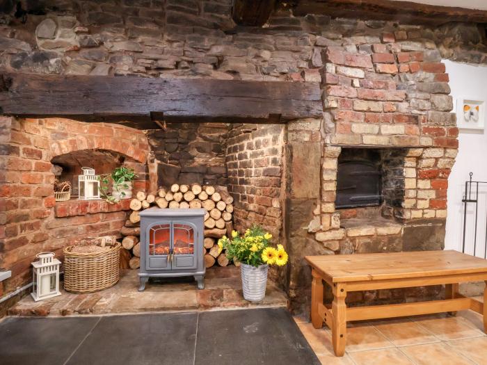 The Brewhouse, Minton, near Church Stretton, Shropshire. In an AONB. Countryside view. Electric fire