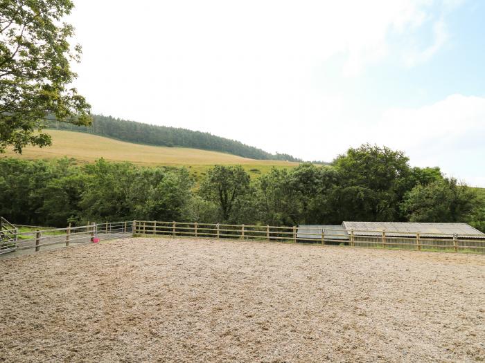 Caban Glas is near Pontrhydfendigaid, in Ceredigion. One-bed home with enclosed garden and parking.