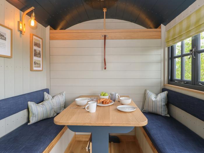 Malbec is near Seaview, Isle of Wight. One-bed shepherd's hut, ideal for couples. Woodburning stove.