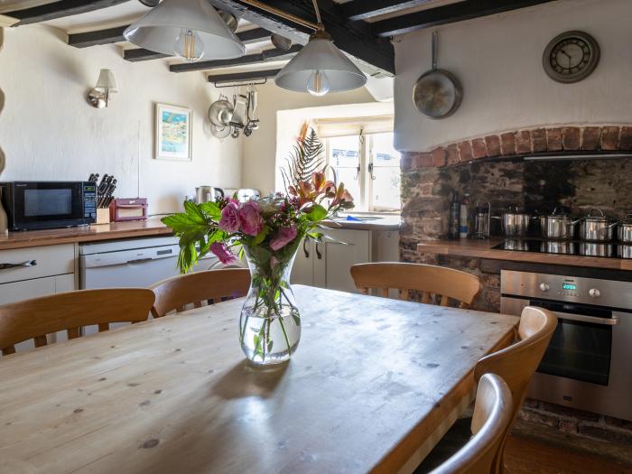 Rose Thatch, Malborough, Devon. Countryside, Near a National Park, Woodburning Stove, Cottage, Patio