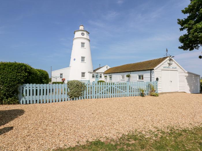 The Sir Peter Scott Lighthouse near Sutton Bridge, in Lincolnshire. A unique and listed lighthouse.