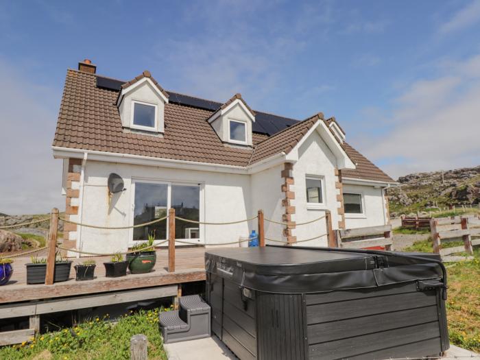 Beachview, Oldshore Beg near Kinlochbervie, Scotland. Countryside. Woodburning stove. Four bedrooms.