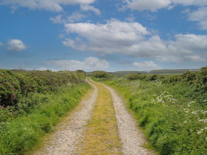 Carvannel Cottages, Portreath, Cornwall. Three bedrooms. Pet-friendly. Enclosed garden with hot tub.