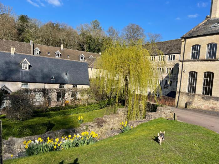 Lakeside Mill Cottage in Nailsworth, Cotswolds. In an AONB. Off-road parking. 2bed