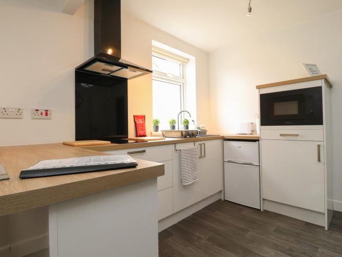 Suite 14, in Blackpool, Lancashire. One-bed apartment located near amenities, attractions and beach.