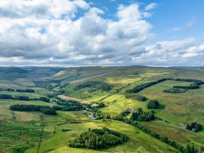 High Auchenbrack, is near Moniaive, Dumfries and Galloway. Two-bedroom, traditional cottage. Garden.