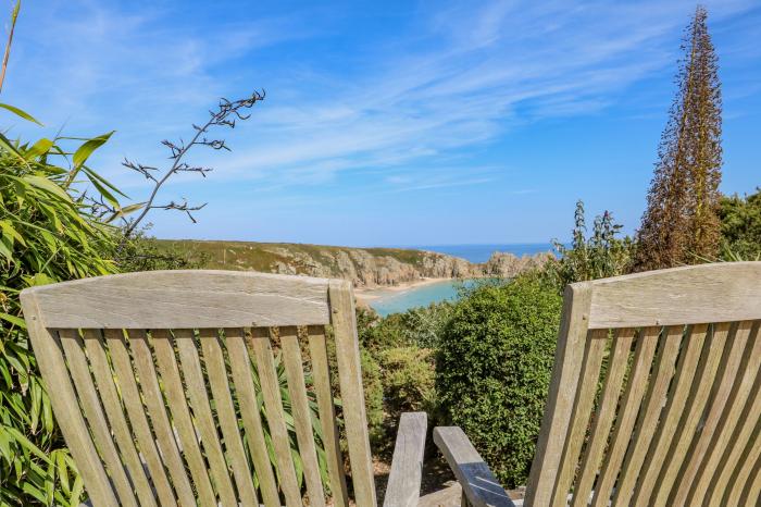 Beachcomber, in Porthcurno near Sennen, Cornwall. Off-road parking. Ground-floor apartment. No pets.