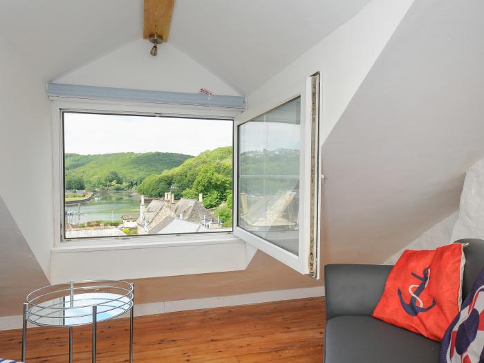 Farleigh Cottage in Looe, Cornwall. Two-bedroom, traditional cottage with woodburning stove. Central