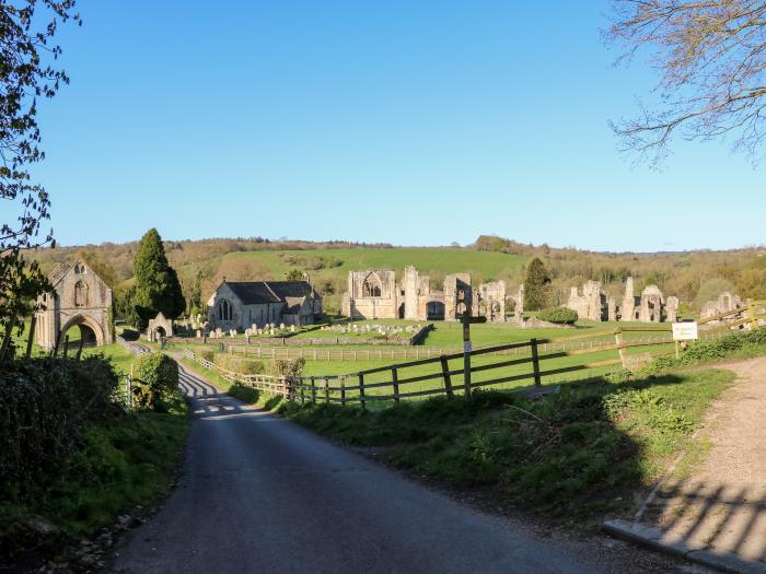 Jasmine Cottage near Richmond, in North Yorkshire. Three-bedroom cottage, with pet-friendly garden.