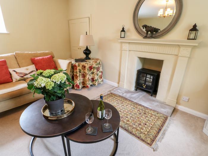 Jasmine Cottage near Richmond, in North Yorkshire. Three-bedroom cottage, with pet-friendly garden.