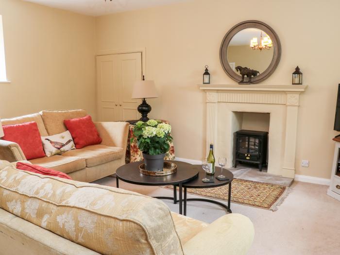 Jasmine Cottage near Richmond, in North Yorkshire. Three-bedroom cottage, with pet-friendly garden.