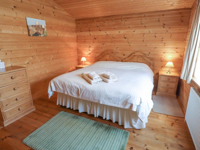 Little Owl Lodge, Bardney, open-plan, pet-friendly, hot tub, enclosed decking, wooded forest setting