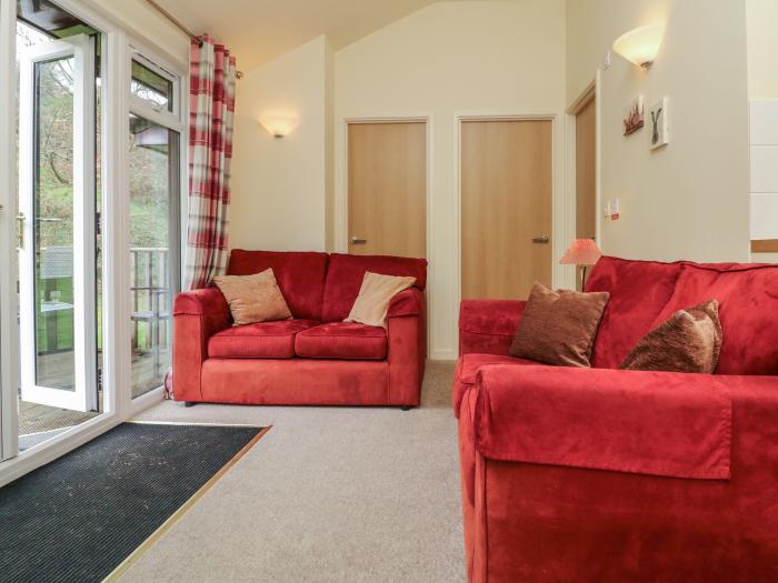 Chalet Log Cabin C8, Combe Martin. National Park, family-friendly, pet-free, open-plan, AONB, WiFi.