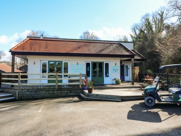 Chalet Log Cabin C8, Combe Martin. National Park, family-friendly, pet-free, open-plan, AONB, WiFi.