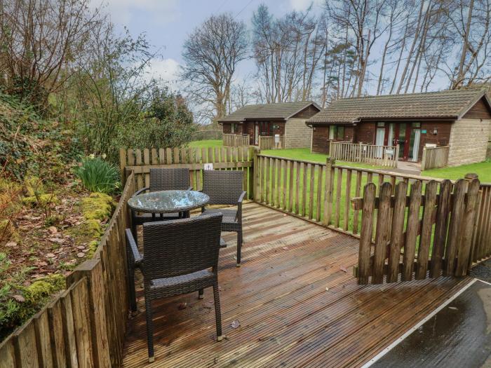 Larchwood Lodge, Combe Martin, open-plan living space, close to beach, ramp access, parking, decking