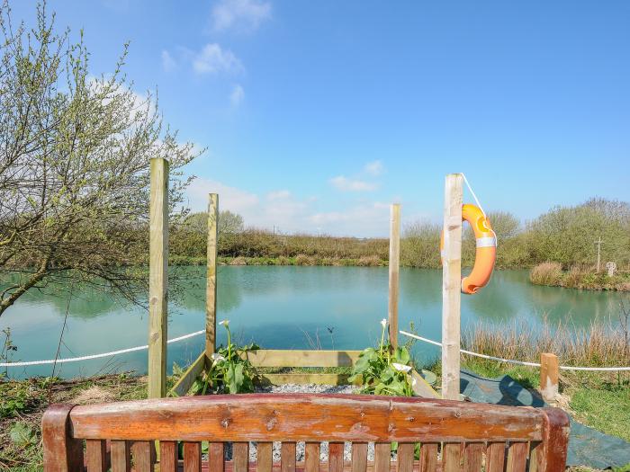 The Cabin rests in Jacobstow, Cornwall, Romantic, Idyllic location, lake, beautiful views, pet-free.