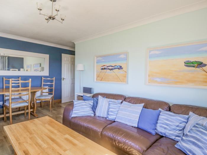 Seaspray in St Bees in Cumbria. Near National Park. Single-storey, two-bedroom home, welcoming pets.