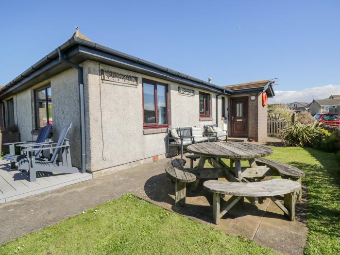 Seaspray in St Bees in Cumbria. Near National Park. Single-storey, two-bedroom home, welcoming pets.