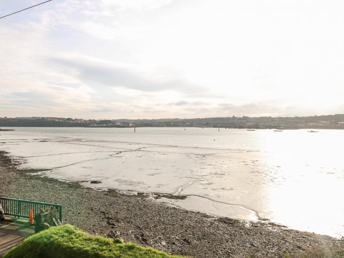 Cleddau Sound in Llanstadwell, Neyland, Pembrokeshire. Estuary view. Family-friendly. Reverse-level.