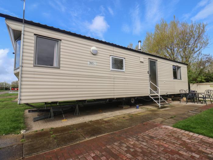 No. 46 Westfield is in Skipsea, East Riding of Yorkshire, off-road parking, near beach and amenities