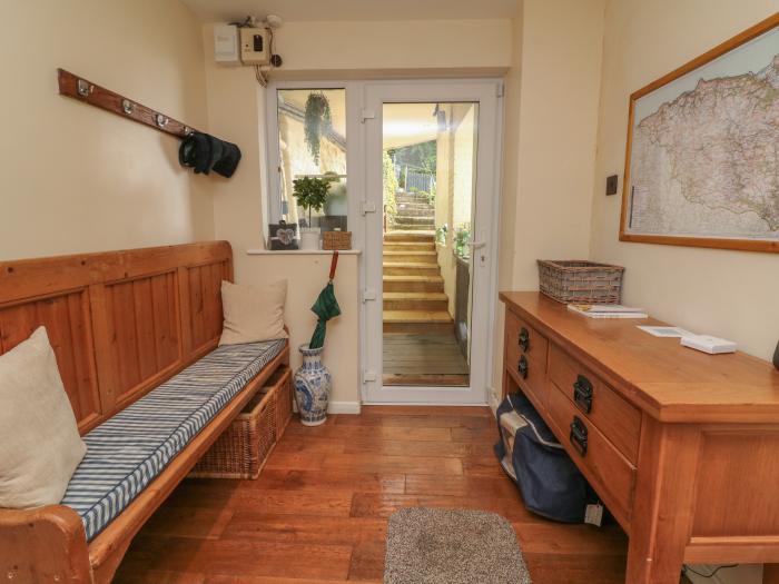 Lynmouth View, Lynmouth, Devon. Stunning sea views. Pet-free. Decking with furniture. Electric fire.