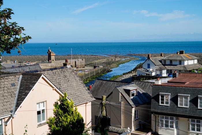 Lynmouth View, Lynmouth, Devon. Stunning sea views. Pet-free. Decking with furniture. Electric fire.