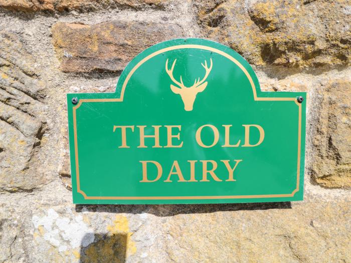 The Old Dairy is near Thirsk, in North Yorkshire. Two-bedroom barn conversion, inviting pets. Rural.