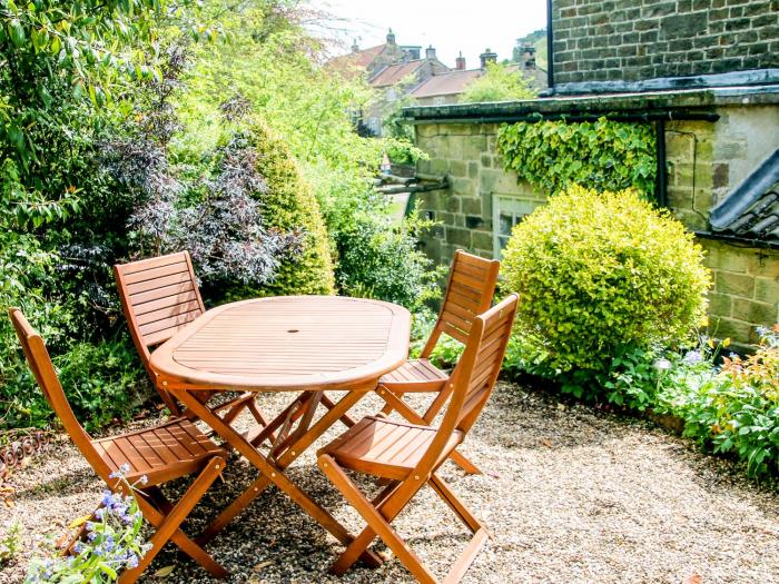 The Green near Kirkbymoorside, North Yorkshire. Enclosed garden with furniture. Three bedrooms. WiFi