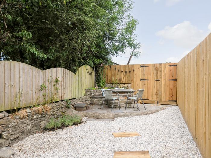 The Cottage in St Kew Highway, Cornwall. Three-bedroom cottage with pet-friendly garden. Near shops.