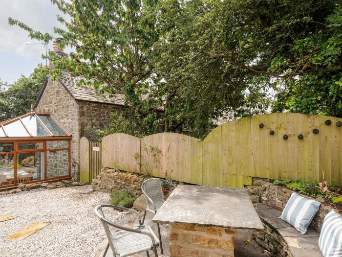 The Cottage in St Kew Highway, Cornwall. Three-bedroom cottage with pet-friendly garden. Near shops.