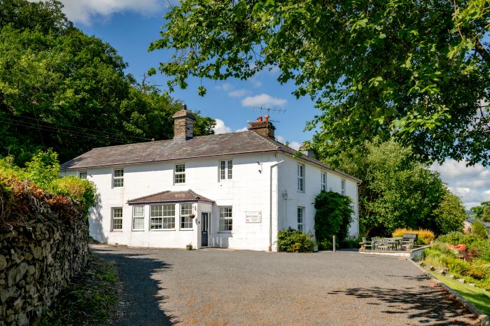 Fron Dderw, in Bala, Gwynedd. Nine-bedroom house with stunning countryside views across North Wales.