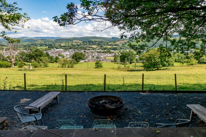 Fron Dderw, in Bala, Gwynedd. Nine-bedroom house with stunning countryside views across North Wales.