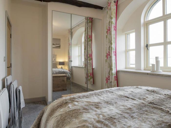 Old Chapel House, in Barnoldswick, Lancashire. Four-bedroom, converted chapel with stylish interior.