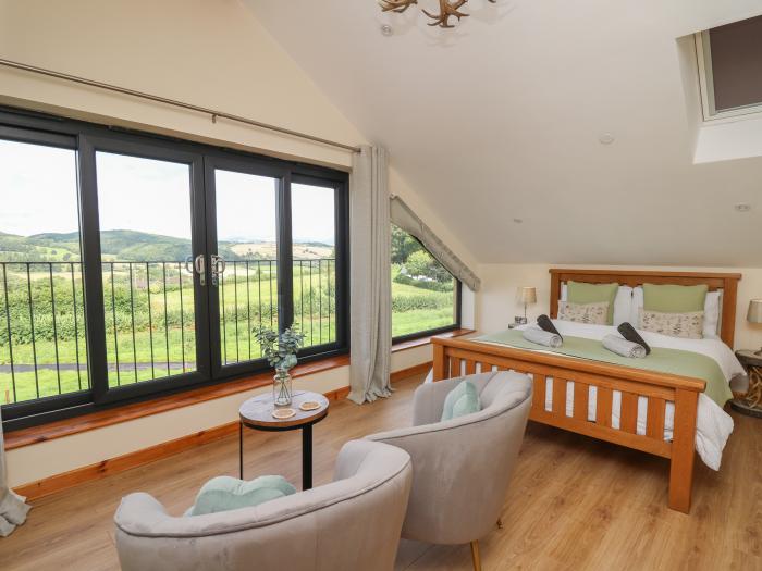 Harp Meadow, Presteigne, Powys. Three-bedroom home with hot tub and enclosed garden. Rural. Stylish.