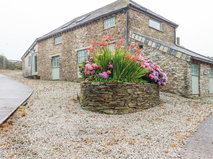 Trerubies located, in Delabole, Cornwall. Three-bed barn conversion resting rurally. Ideal for dogs.