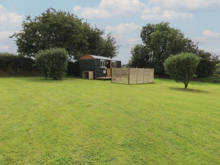 Lottie's Hut, Okehampton, Devon. Woodburning stove. Ideal for couples. King-size bed. Smart TV. WiFi