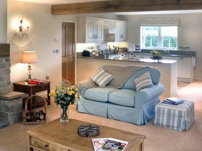 The Lake Cottage, Belford, Northumberland. Woodburning stove. Three bedrooms. Off-road parking. WiFi