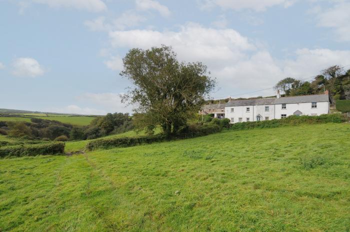 1 Rock Cottage, near Tintagel, Cornwall. Three-bedroom cottage with pet-friendly garden. Near beach.