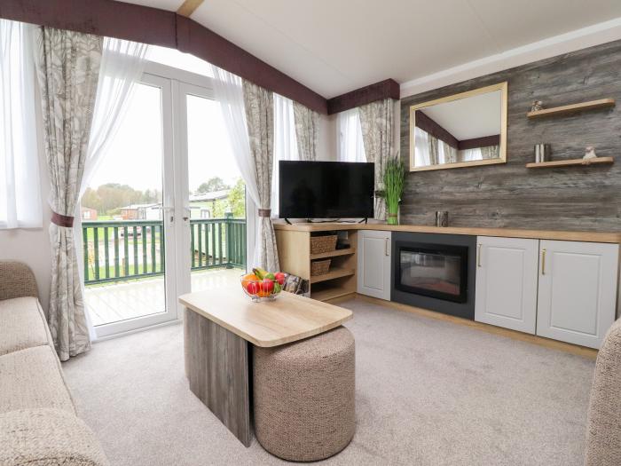 Lodge 2, in Long Preston, North Yorkshire. Two-bedroom, luxury lodge with on-site facilities. Rural.
