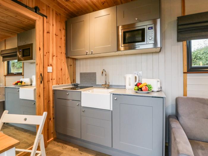 Forest, is in Dalton-In-Furness, Cumbria. Studio-style pod, ideal for couples. Rural views. Stylish.