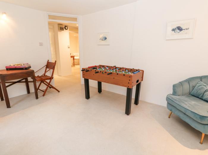 Scillonia is in Penzance, Cornwall. Four-bedroom, Grade II listed home with games room and sea views