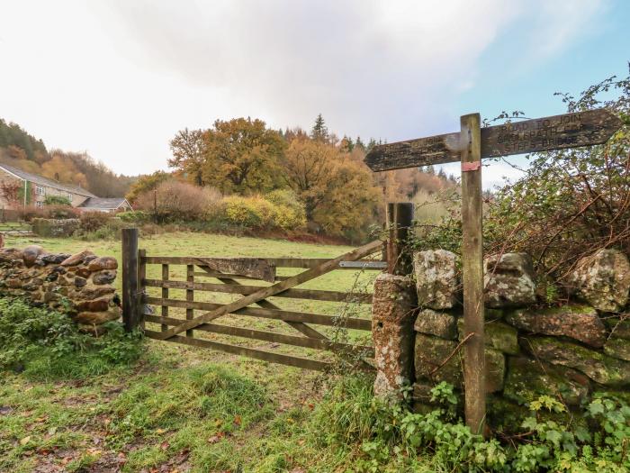 Trout River Lodge near Moretonhampstead, Devon. Detached lodge in a beautiful setting. Two bedrooms.