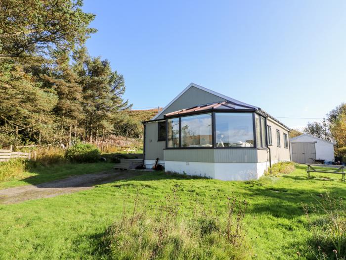 Muirlan is near Oban, Argyll and Bute. Three-bedroom bungalow with lovely sea views. Rural location.