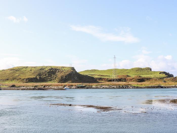 Muirlan is near Oban, Argyll and Bute. Three-bedroom bungalow with lovely sea views. Rural location.