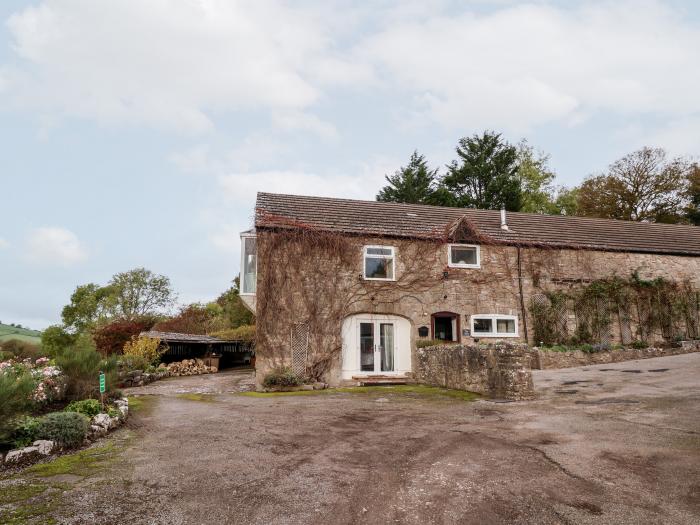 The Barn in Llanarmon-Yn-Ial, North Wales with indoor heated pool, valley view and woodburning stove