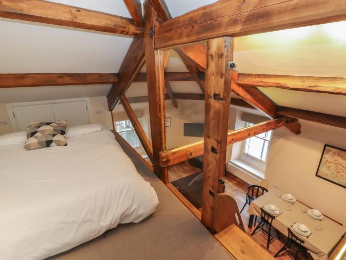 The Penthouse, in the heart of Sedbergh, Cumbria. Second-floor apartment. Exposed beams. Great views