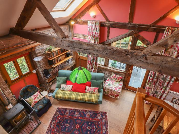 Alpine Cottage, nr Beguildy, Powys. Two-bedroom cottage with rural views. Pet-friendly. Countryside.
