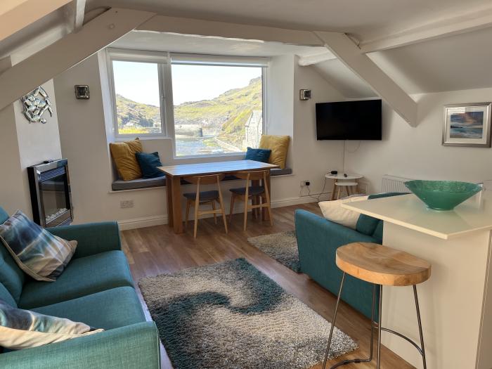 Harbour Light, Boscastle, Cornwall. Riverside views. Pet-friendly. Local walks. Close to shop, pubs.