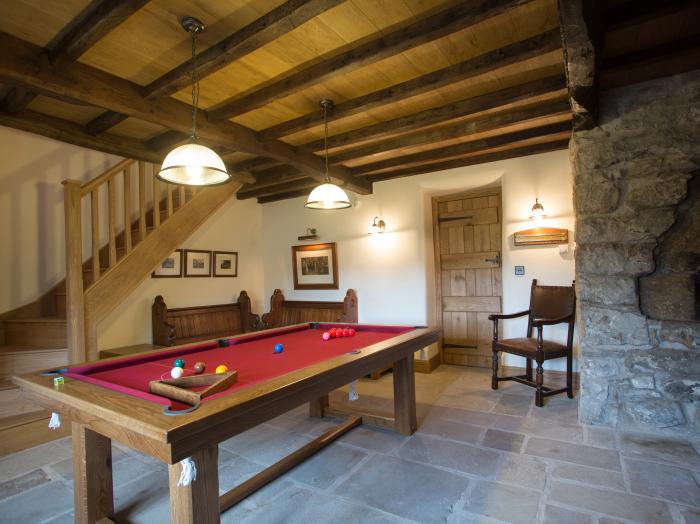 Neddy House located near Reeth, North Yorkshire. Five-bedroom, characterful home. Games room. Cinema